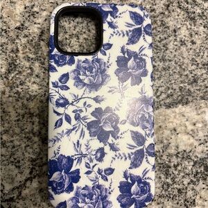 CASELY Rose to Fame Blue & White Floral Phone Case iPhone 12